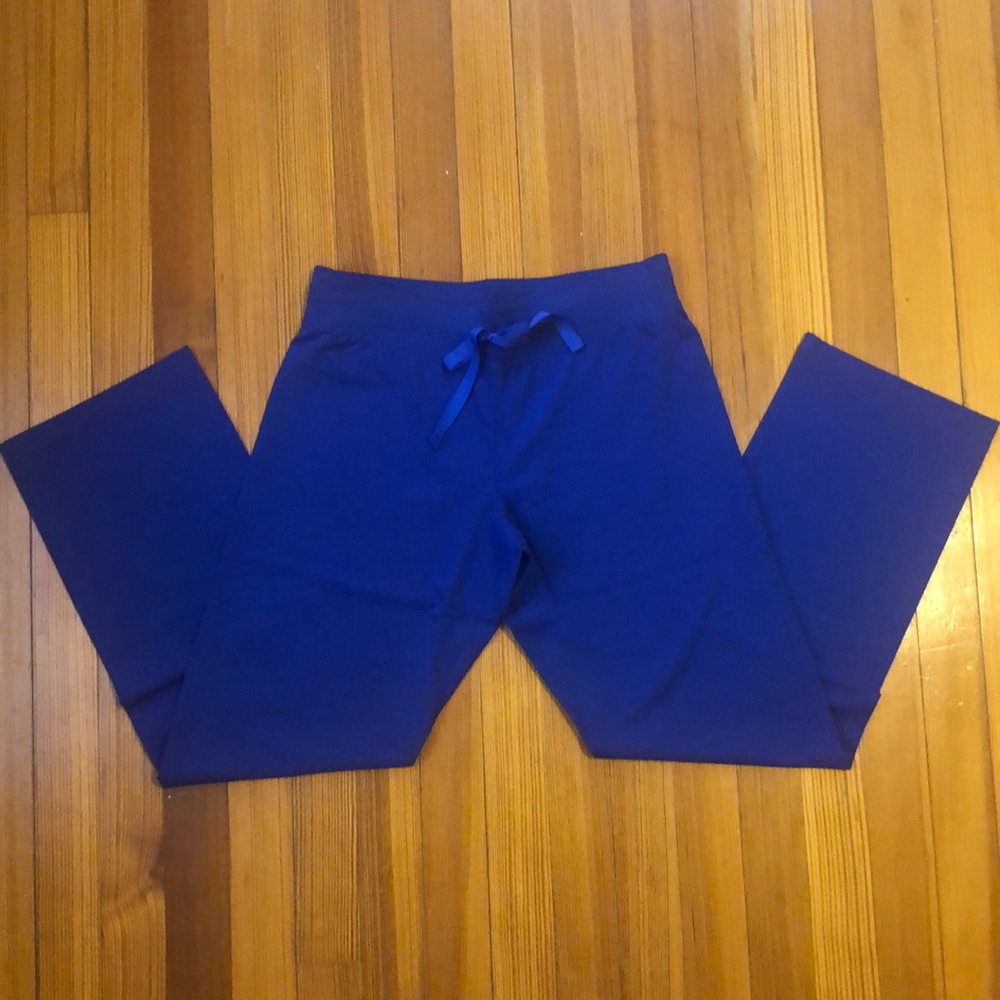 FIGS Livingston Pants Petite blue scrub bottoms XS